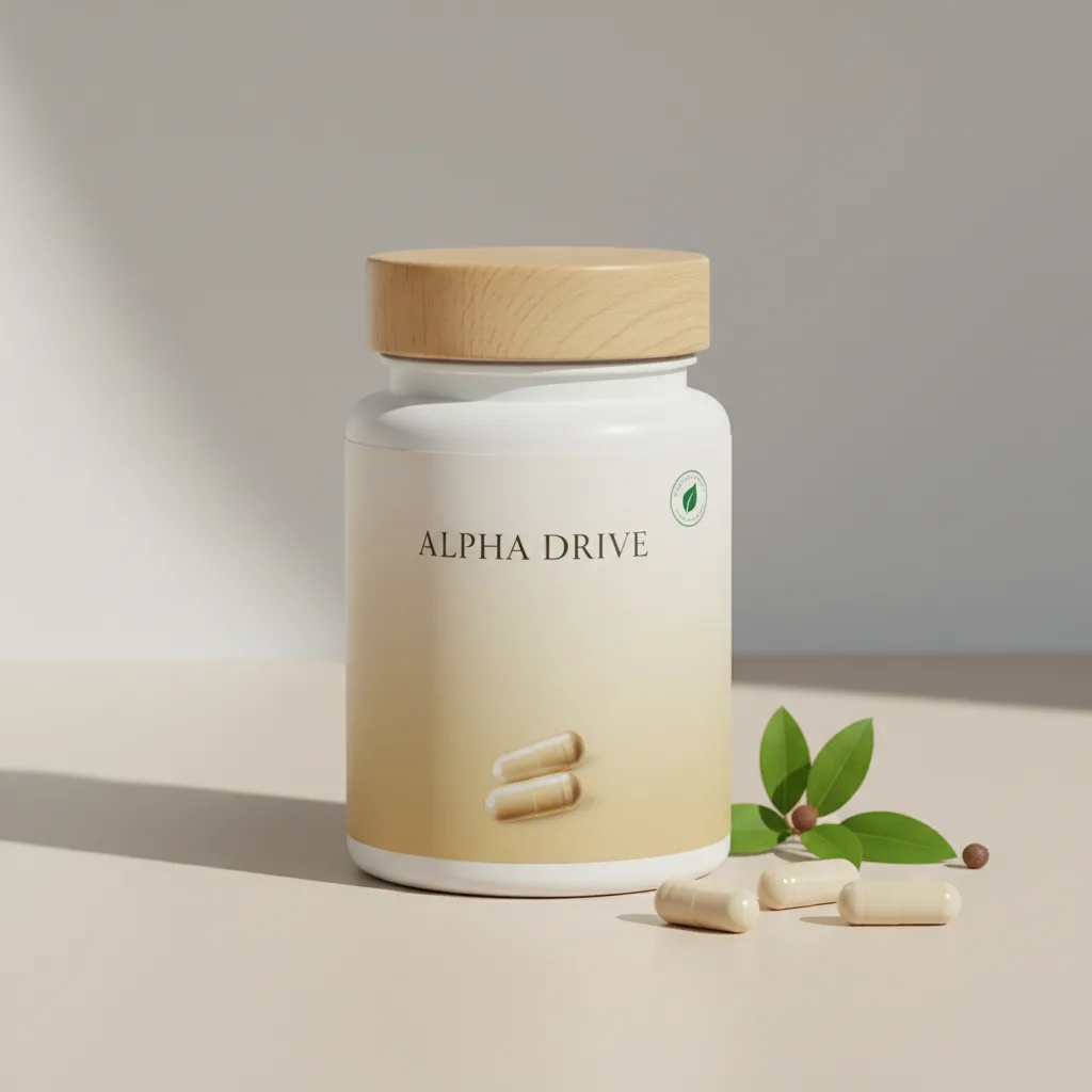 Alpha Drive 60 kapslar - vit flaska med blå etikett
